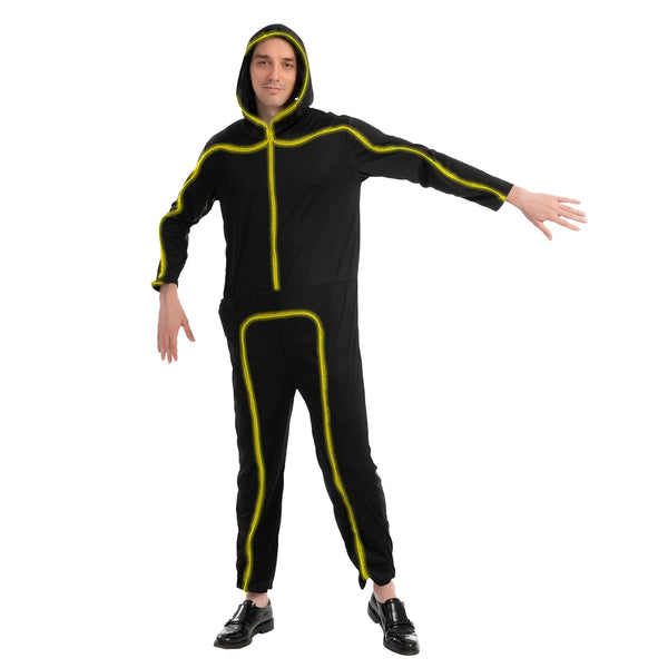 Adult Unisex LED Light Up Costume-Yellow