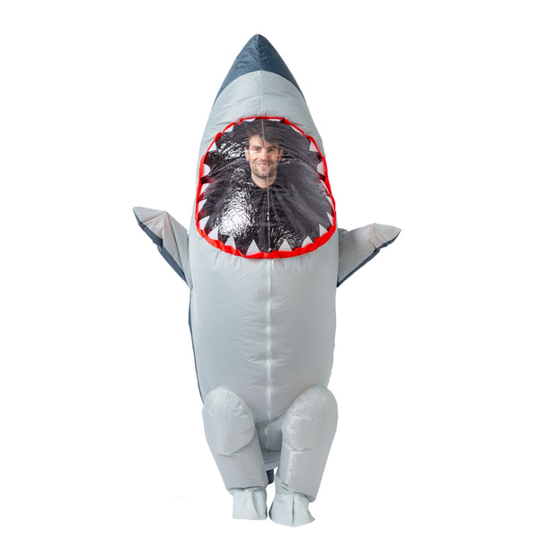 Inflatable Great White Shark Costume - Adult