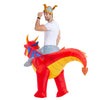 Inflatable Ride-On Fire Dragon Costume - Adult
