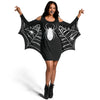 Women's Glow in The Dark Halloween Bat Wings Costume Dress