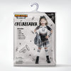 Black Scary Cheerleader Costume, Zombie Fearleader Costume for Girls