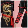 Black and Red Ultimate Ninja Dragon Costume Set for kids