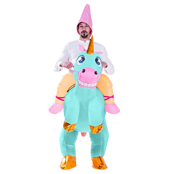 Inflatable Costume Unicorn Riding  Deluxe Halloween Costume Adult