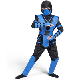 Blue Ninja Costume for Kids, Ninja Costume for Toddler Boys