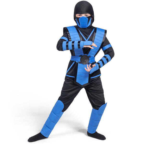 Blue Ninja Costume for Kids, Ninja Costume for Toddler Boys