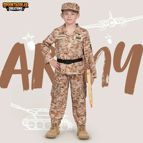 Boys Military Costume, Army Soldier Costume for Kids