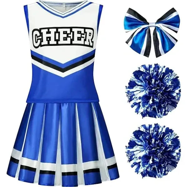 Cheerleader Costume for Girls, Cute Cheerleading Outfit Spooktacular