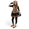 Cheetah Costume for Girls, Plush Leopard Costume for Halloween Party