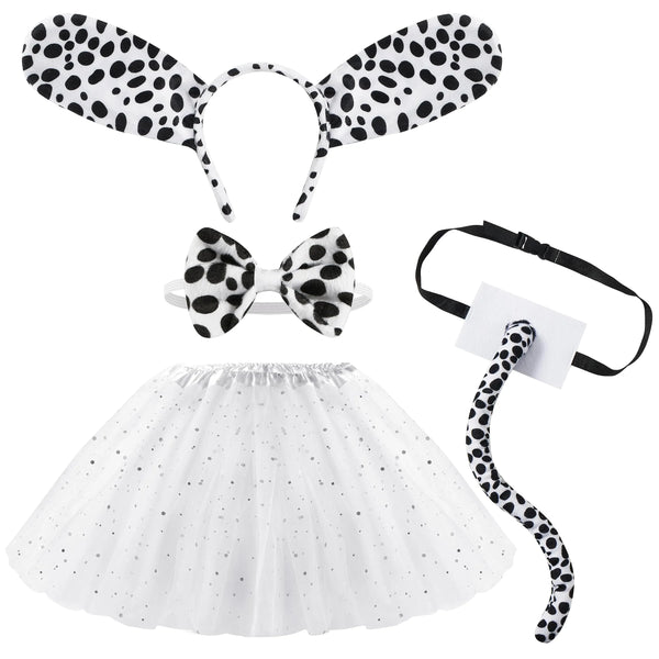 Child Animals Costume Set with Tutu, Headband Collar and Tail for Girls