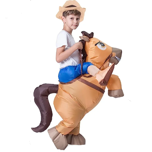 Inflatable Ride-On Cowboy Costume - Child