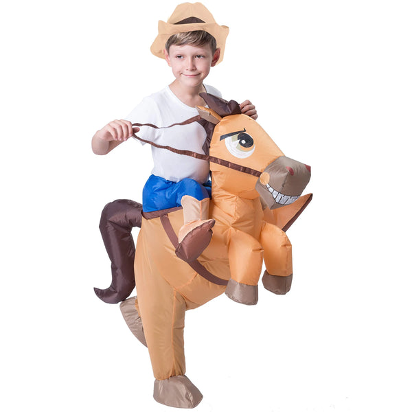 Inflatable Ride-On Cowboy Costume - Child