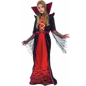 Child Girl Royal Vampire Costume-XXL