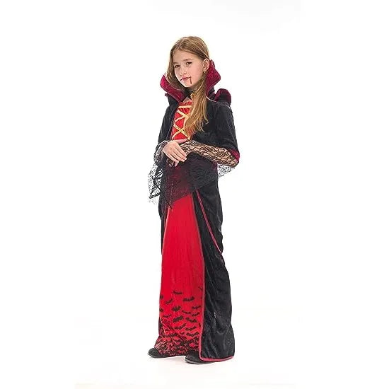 Child Girl Royal Vampire Costume-XXL