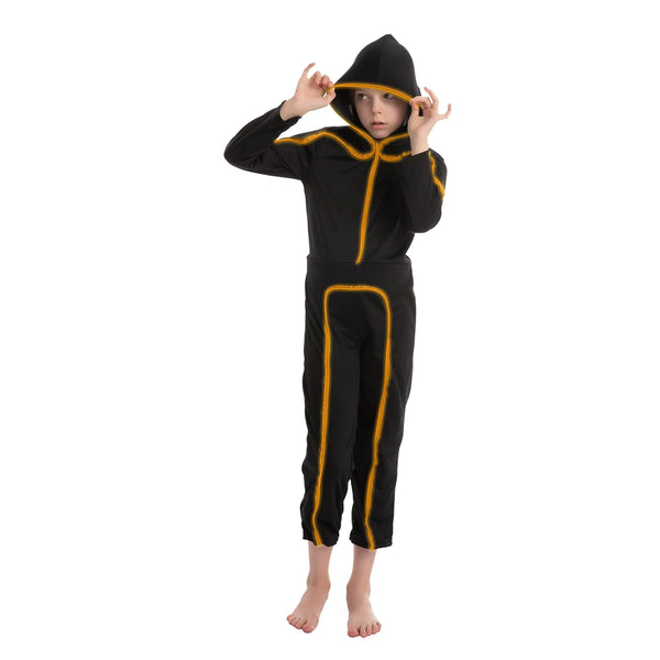 Child Unisex LED Light Up Costume-Orange