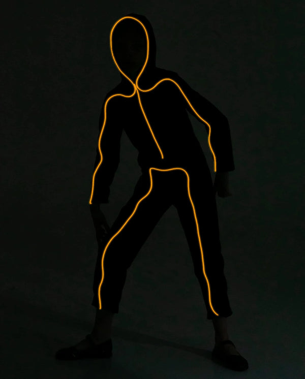 Child Unisex LED Light Up Costume-Orange
