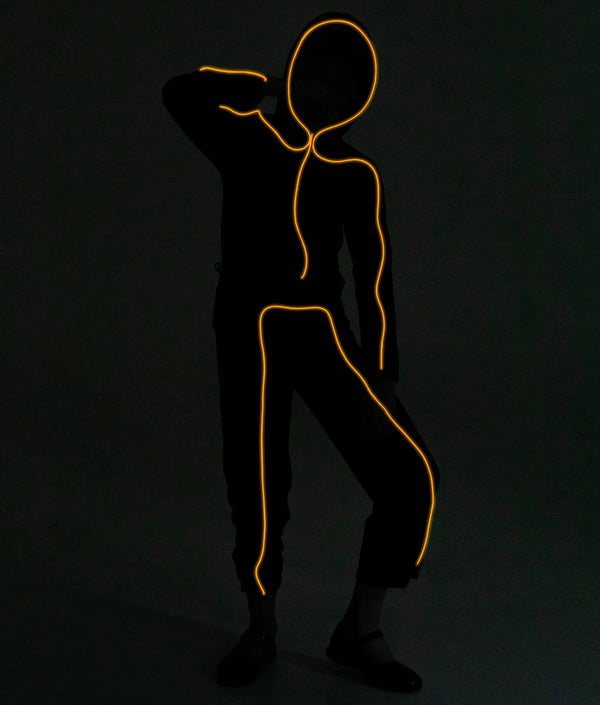 Child Unisex LED Light Up Costume-Orange