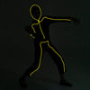 Child Unisex LED Light Up Stick Figure Costume-Yellow