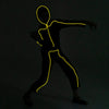 Child Unisex LED Light Up Stick Figure Costume-Yellow