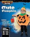 Child Unisex Pumpkin Halloween Costume with Toy Basket