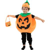 Child Unisex Pumpkin Halloween Costume with Toy Basket
