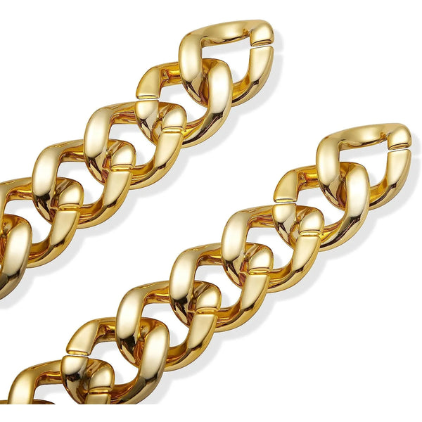 Chunky Gold Chain Plastic Hip Hop Necklace Costume Accessory Chunky Gold Chain Plastic Hip Hop Necklace Costume Accessory