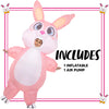 Full-body Pink Bunny Inflatable Costume