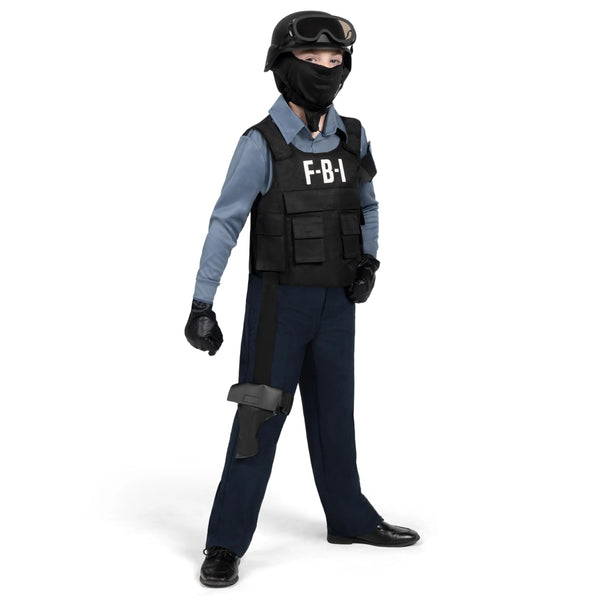 FBI Police Costume for Kids Halloween Dress Up Party