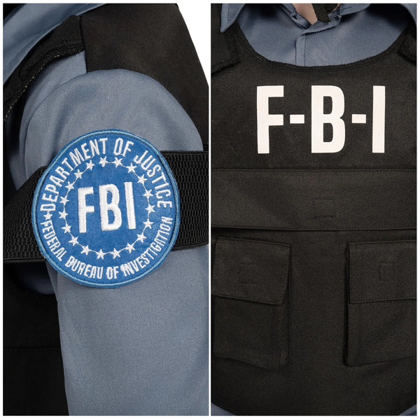 FBI Police Costume for Kids Halloween Dress Up Party