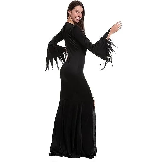 Floor Length Gothic Witch Dress Costume for Halloween
