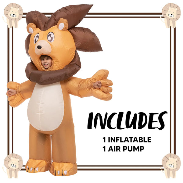 Full Body Lion Kid Inflatable Costume-M