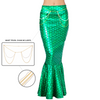 Spooktacular Creations-Adult Metallic Hologram Shiny Mermaid Skirt Costume Role Play