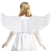 Girls Angel Costume, White Fancy Princess Tulle Dress