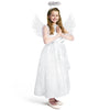 Girls Angel Costume, White Fancy Princess Tulle Dress