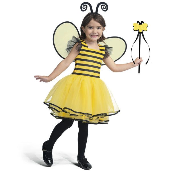 Girls Cute Awkward movement Bee Costume for Halloween Dress Up