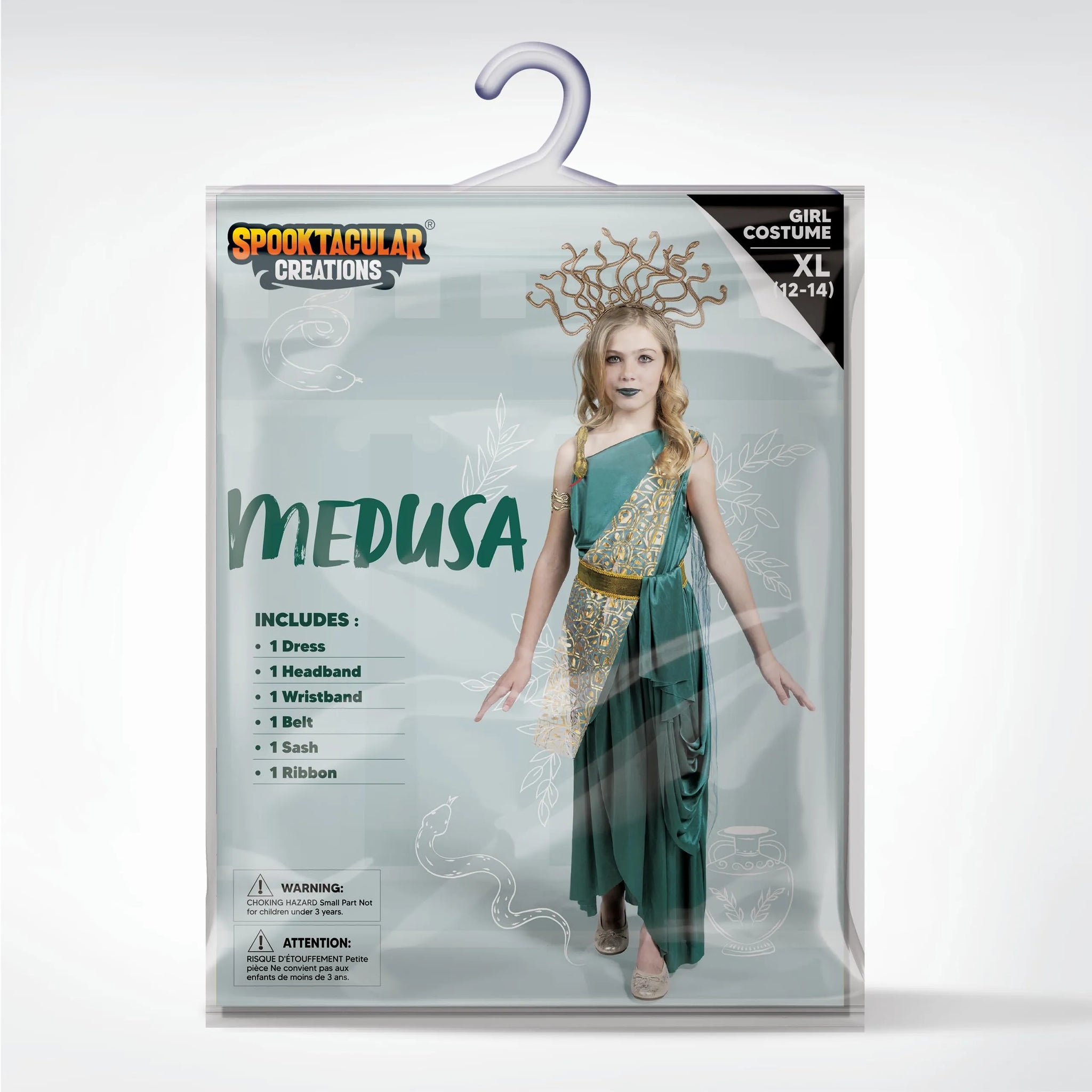 Green Medusa costume with Medusa Headpiece Armlet | Spooktacular Creations Green Medusa costume with Medusa Headpiece Armlet | Spooktacular Creations