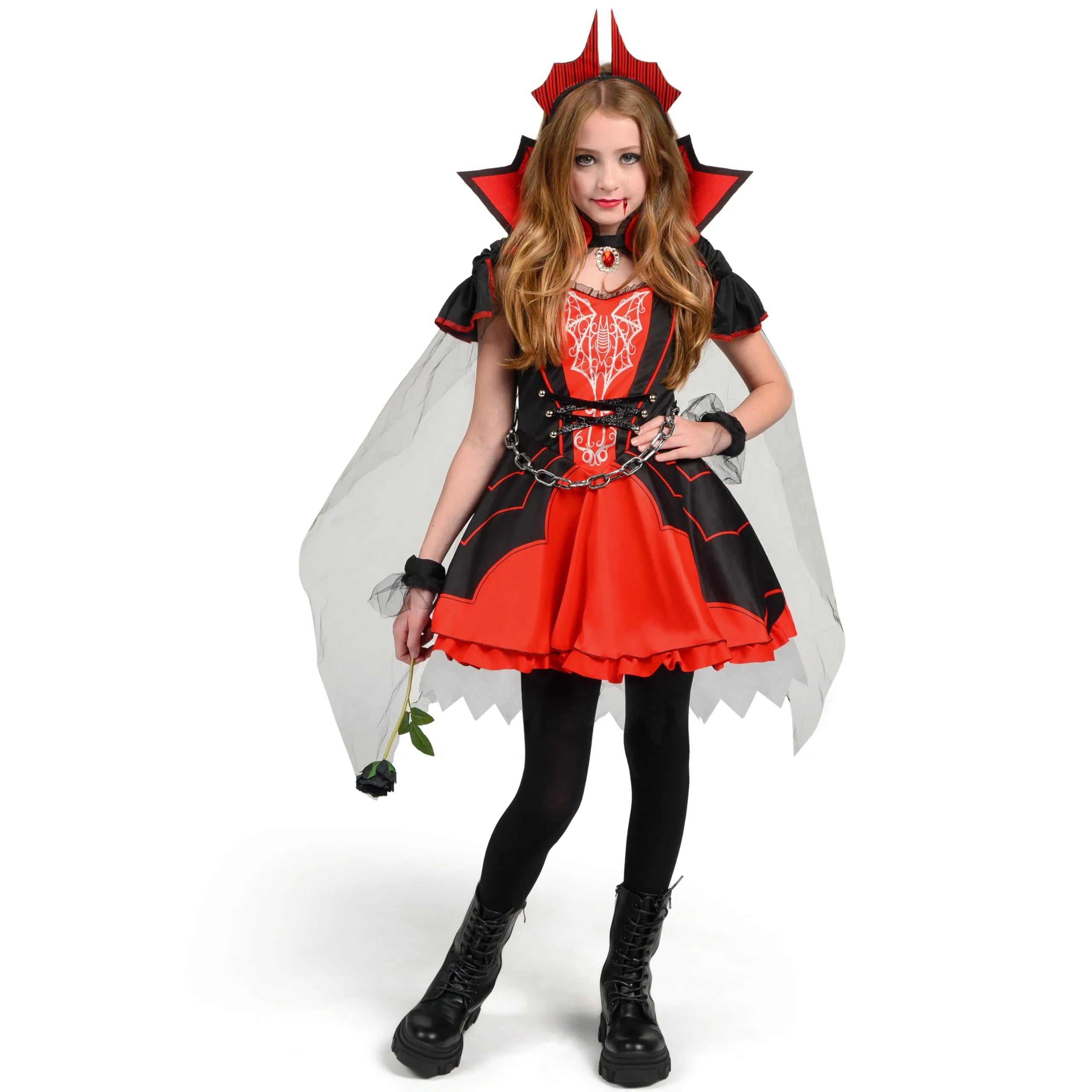 cute vampire dress Girls Victorian Vampire Costume Medium