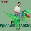 Green Tyrannosaurus Ride-On-Inflatable Costume