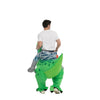 Green Tyrannosaurus Ride-On-Inflatable Costume