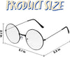 Halloween Wizard Glasses Old Men Round Wire Costume