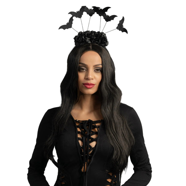 Halloween Black Bat Headband, Black Universal Bat Hair Hoop