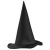 Halloween Black Witch Hat, Soft Satin Witch Hat for Women