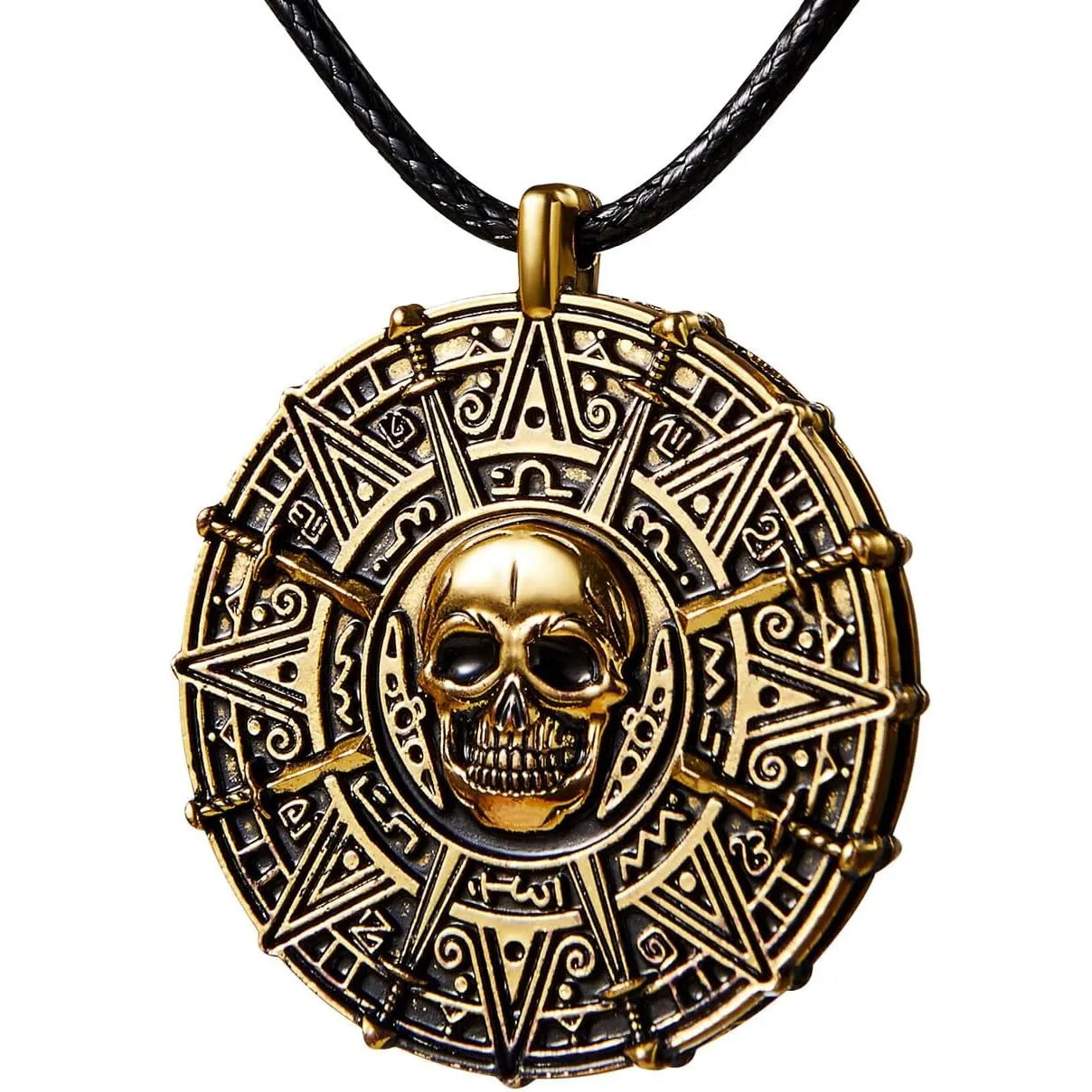Pirates of the Caribbean Jack Sparrow Aztec Coin Bronze Finish Pendant -  Walmart.com