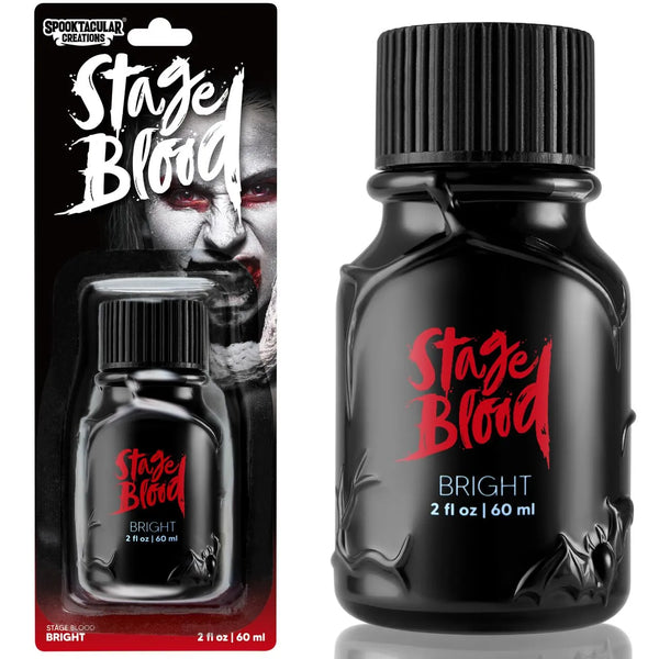 Halloween Fake Blood Makeup, 2 oz Stage Blood Bottle