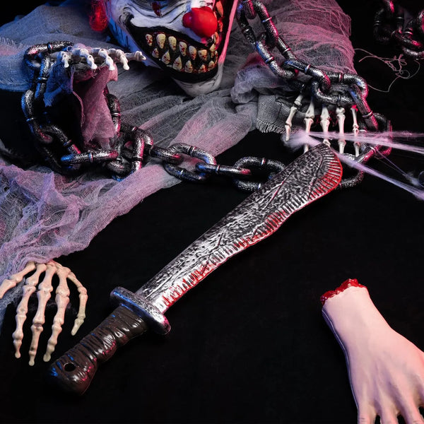 Halloween Fake Machete Prop, Plastic Machete Knife