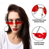 Halloween Flame Glasses, Rimless Goth Glasses, Fire Shaped Sunglasses