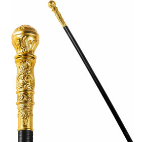 Halloween Gold Vintage Walking Prop Stick Costume Accessories