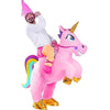 Halloween Inflatable Costumes Riding a Unicorn Deluxe Set with Hat