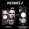 Halloween Makeup Palette Black White Gray Cosplay