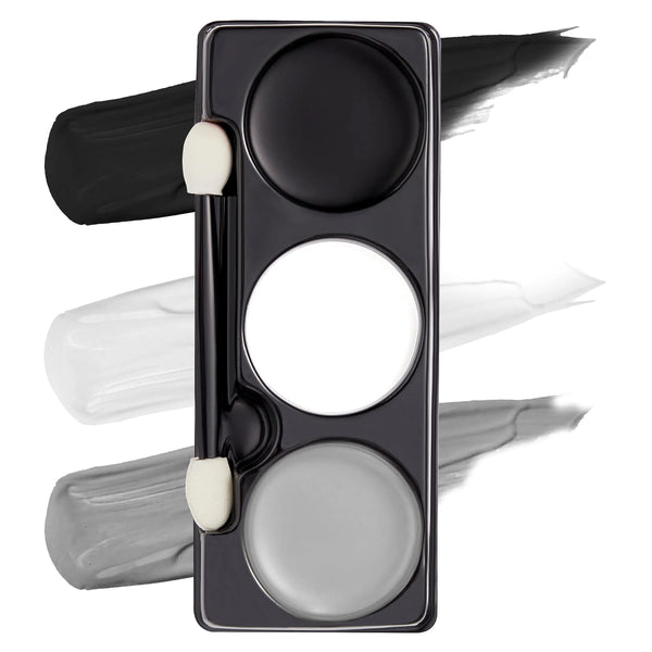 Halloween Makeup Palette Black White Gray Cosplay