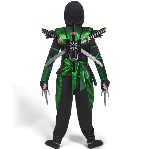 Halloween Ninja Backpack Weapon Toy Set for Kids Halloween Cosplay